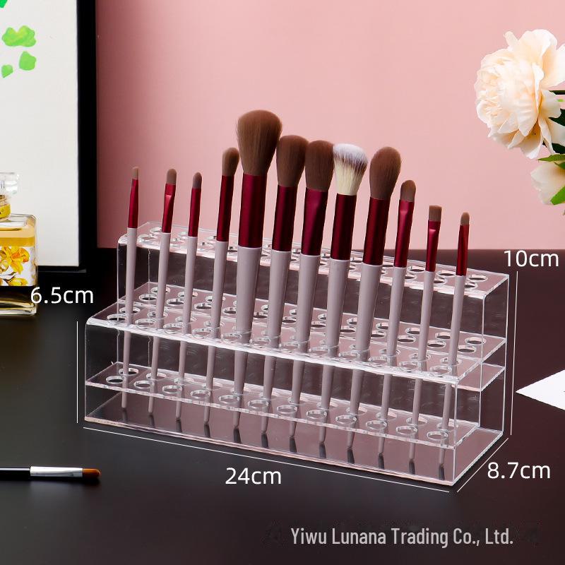 Transparente staubdichte Aufbewahrungsbox für Make-up-Pinsel & Augenbrauenstifte