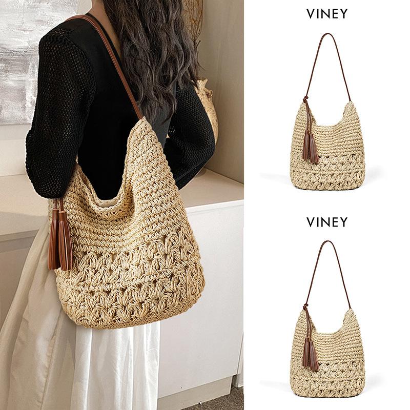 

Bag Women S Bag Hollow Fringed Straw Bag Tote Bag Seaside Versatile Vacation Beach Bag