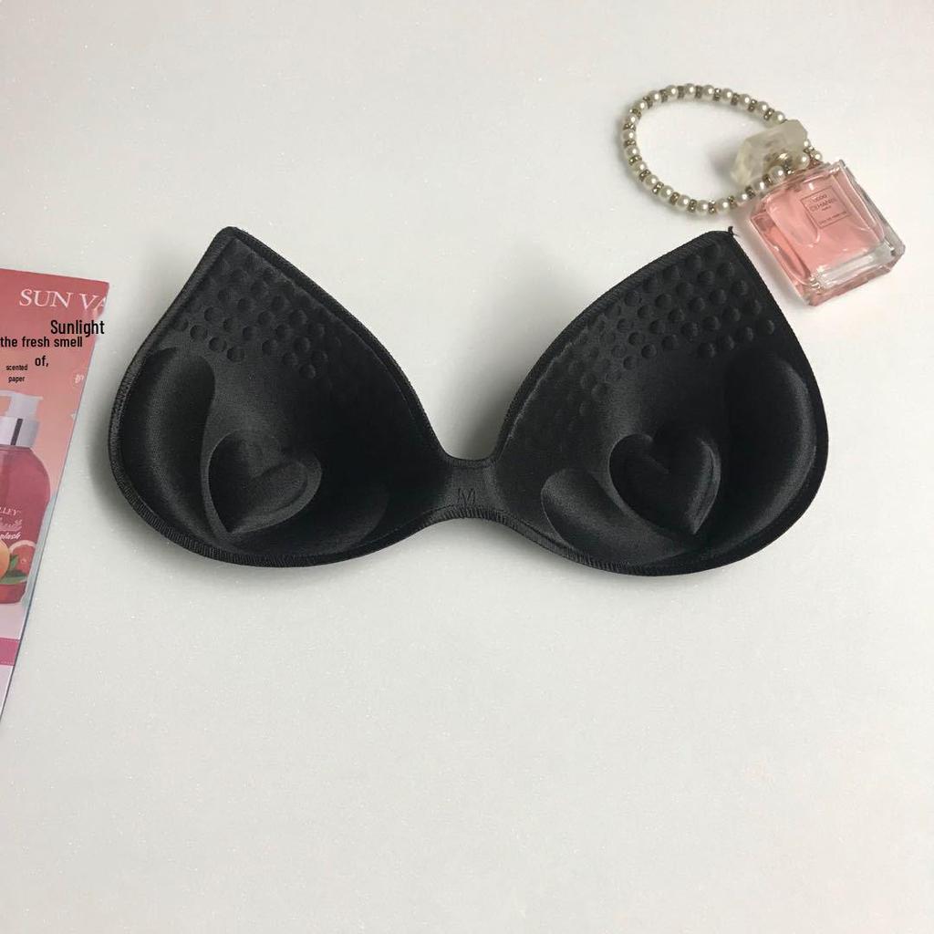 Plus Size Thickened Palm-Shaped Push-Up Heart Bandeau Bra with Padded Sponge Inserts
