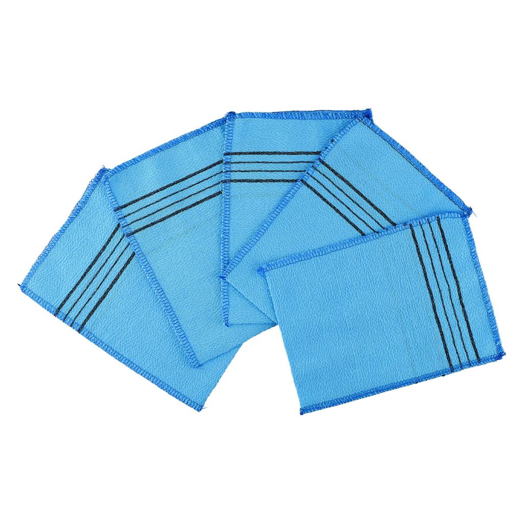 5Pcs Shower Bath Scrub Glove 14*18.5cm Exfoliating Body Scrub Shower Towel Washcloth Portable For Adults Coarse Bathroom Supplie