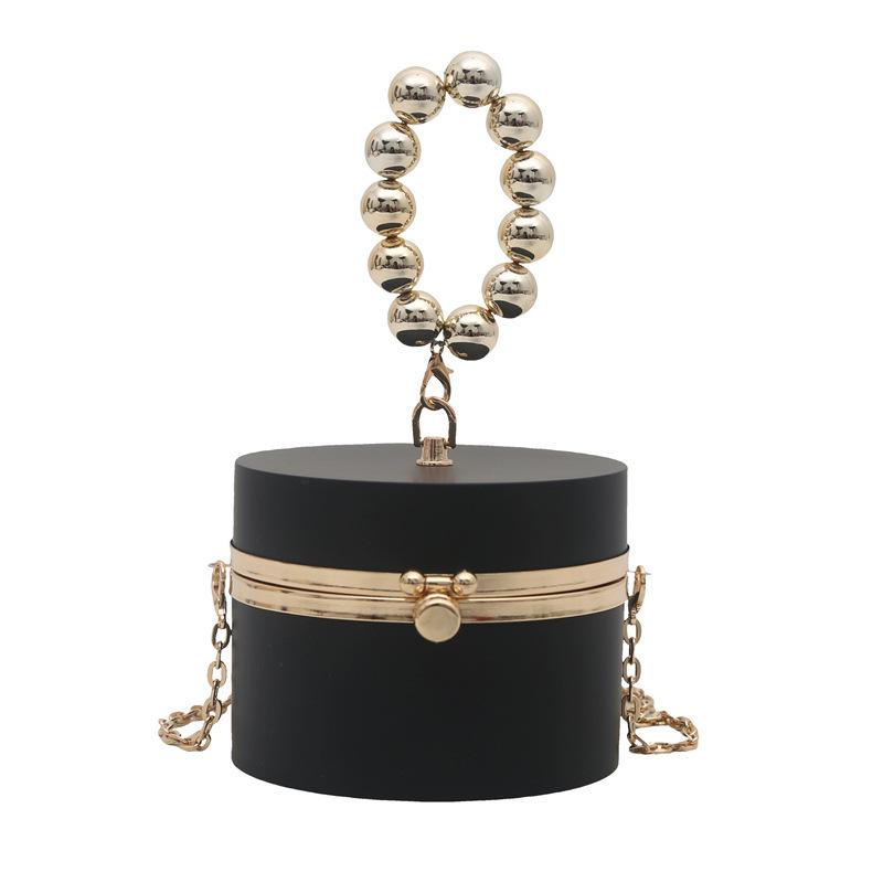 

Women s Bag 2025 Autumn New Fashion Candy Color Acrylic Box Bag Beaded Handbag Evening Bag чёрный