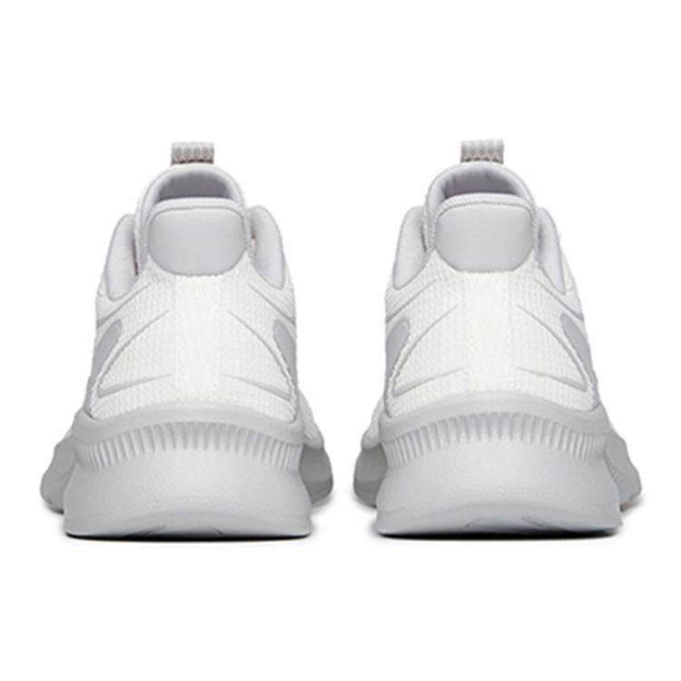 Anta Comfortable Shock Absorbing Non-Slip Breathable Low-Top Running Shoes Men Sneakers White Gray 912235581-2