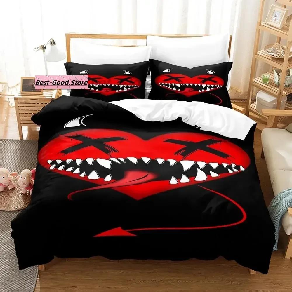 

Devil Smiling Face Bedding Set Single Twin Full Queen King Size Bed Set Aldult Kid Bedroom Duvetcover Sets 3D Print 70x133cm 2pcs