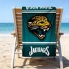 Custom Name Beach Towel Jacksonville Team Spirit Beach Towel, Soft Microfiber, Gift for Her/Him, Birthday, for Pool, Beach, Travel, Fan Gifts