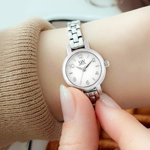 [LANTZ] LANTZ Women s Metal Band Watch Silver LA-1275WH NONE