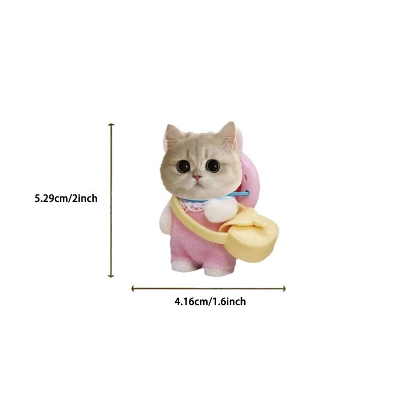62 Pcs Cartoon Cat Meme Stickers - Waterproof Decals For Diy Decorating Guitar, Notebook & Luggage