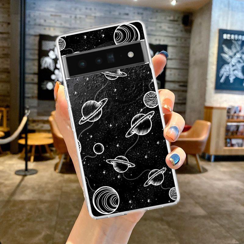 

Чехол для телефона «Звездное небо» для Google Pixel 8 7 6 5 4 4XL Ударопрочный Силиконовый 7A 6A 5A 4A 3A 3AXL Pro 5G Прозрачный Корпус Сумки Pixel 8