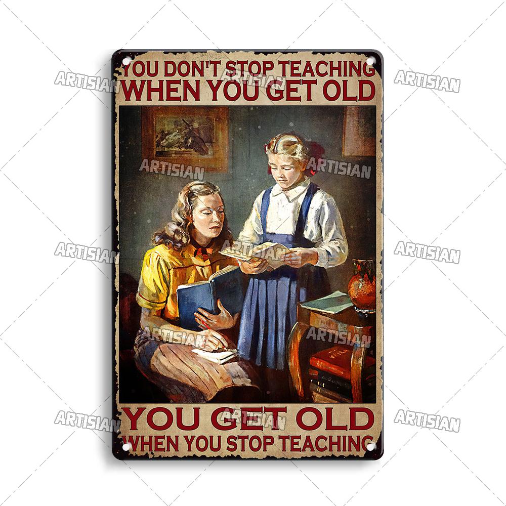 Artisian Job Metal Sign Vintage Teacher Tin Poster Hobby Decorative Plate Wall Decor Garage Bar Pub Club Hotel Cafe Kitchen Home