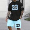 2025 Nuova Moda Abito da Uomo Stampato in 3D Abbigliamento Oversize Manica Corta Pantaloncini Abito Abbigliamento Sportivo da Uomo Abito Casual Estivo