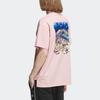 Adidas Originals X Monkey Kingdom Gfx Tee Cartoon Print Round Neck T-Shirt Unisex Tops Miracle-Purple Pink IP1793