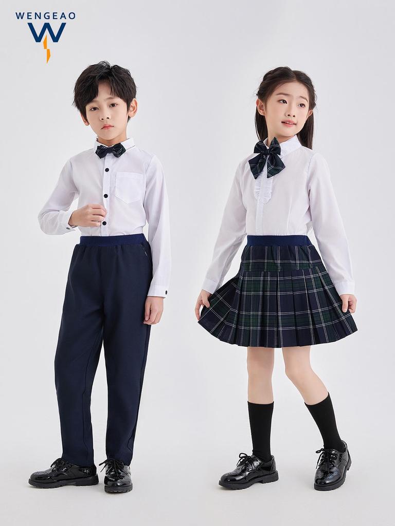 British Style School Uniforms for Kids - Primary & Secondary Recitation and Performance Outfits, Kindergarten Formal Wear, Academic Style.