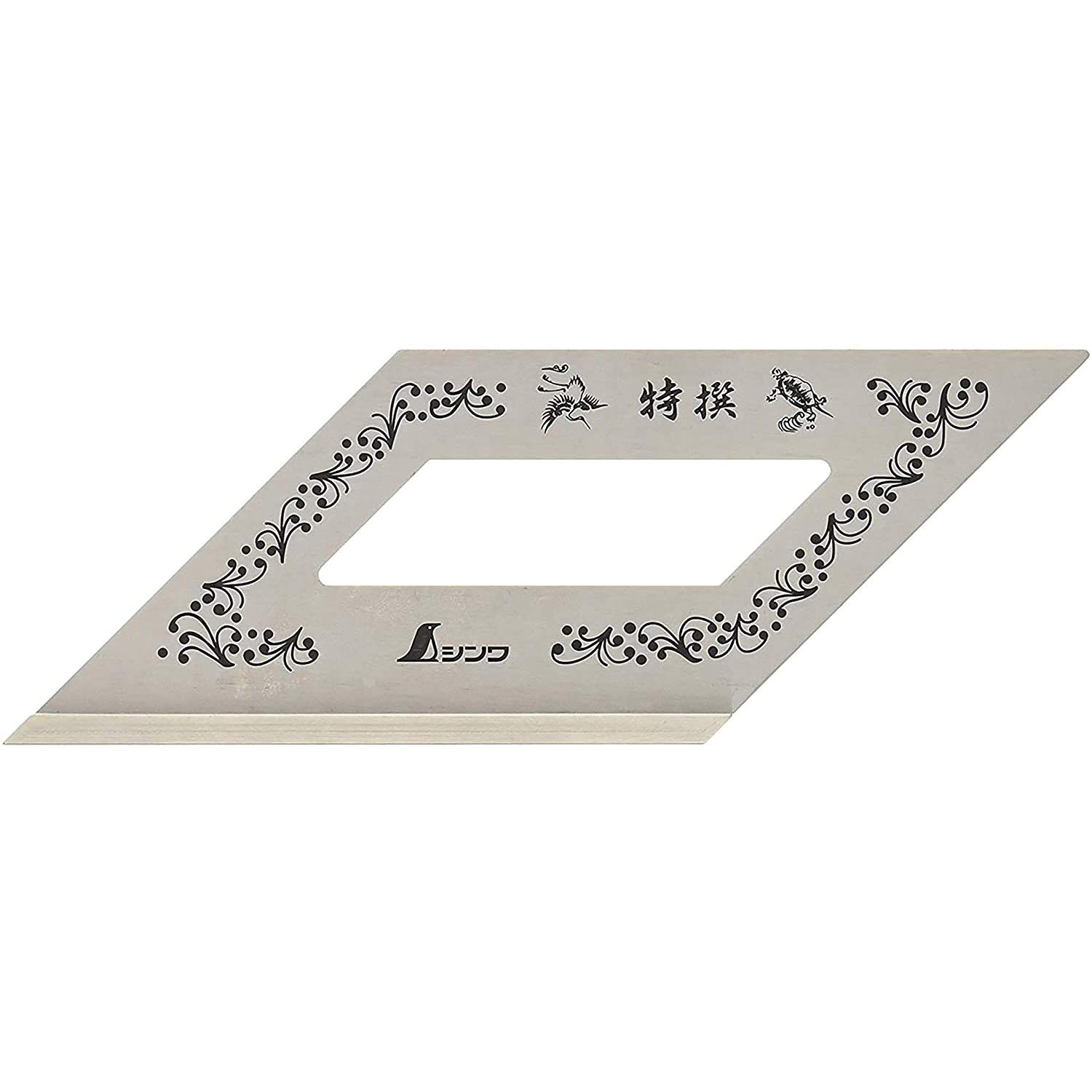 

Shinwa Sokutei Stop Ruler Standard Type 62103 срібний