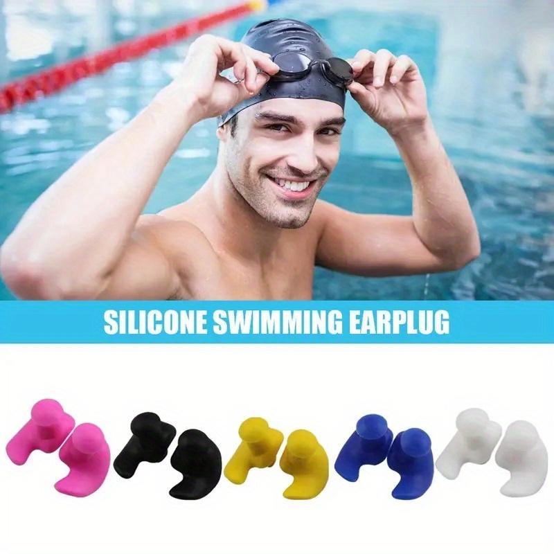 4PCS Soft Silicone Waterproof Earplugs - Comfortable Noise Reduction Earplugs for Swimming & Sleeping