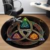 1pc Celtic Knot Office Round Area Rug, Indoor Mat Suitable For Office, Under Office Chairs Bedroom Living Room Home Decor, Room Deco
