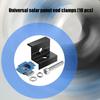 10Pcs Solar End Clamp Z Bracket Wide Photovoltaic Mounting Bracket Adjustable Solar Panel Mounting Bracket Clamp