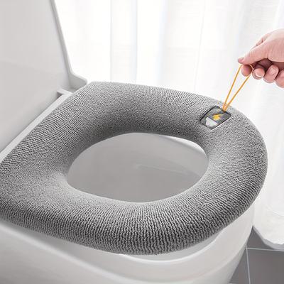 1PC Universal Toilet Seat Cover Pad Four Seasons Washable Toilet Ring Cover for Home And Hotel Use