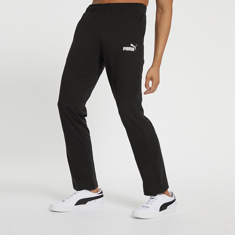 Puma Sports Casual Knit Straight-Leg Pants Men Bottoms Black 588720-01