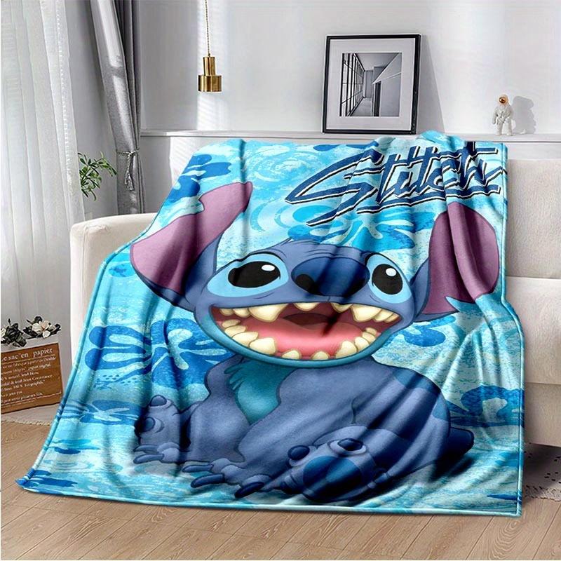 1pc Stitch Printing Blanket - Soft, All-Season Throw for Living Room, Bedroom,Personalized Gift with Adorable Cartoon Design