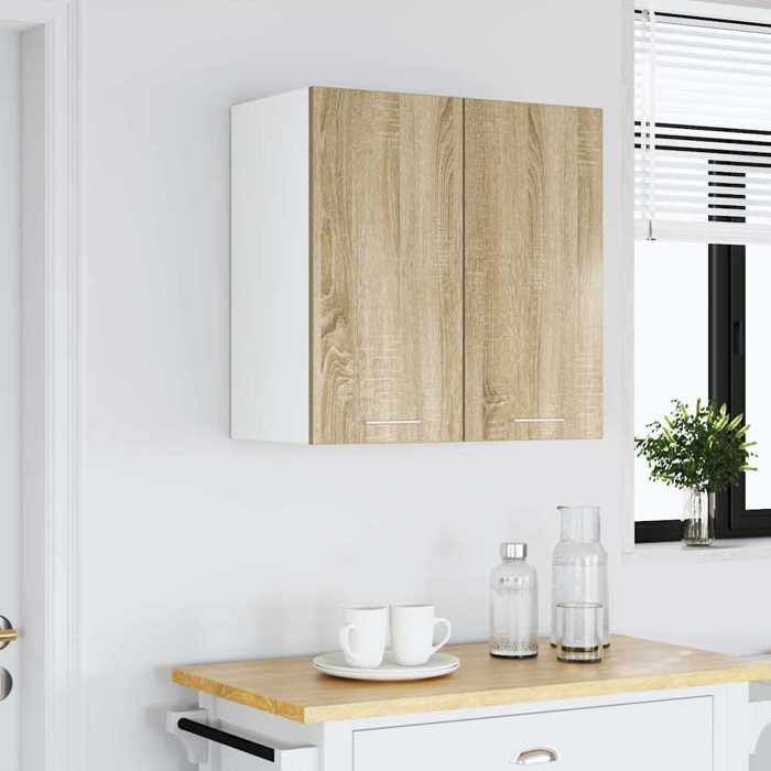 VidaXL Wall-mounted Cabinet "Lyon" Sonoma Oak 60 X 31 X 60 Cm Engineered Wood 849620