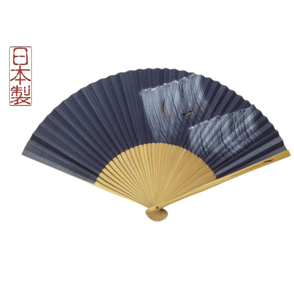 Ayu for made in paper handcrafted by traditional Japanese Kyoto-style fan, design, men, Japan, Kyoto, men's fan, double-sided, artisans, pattern.