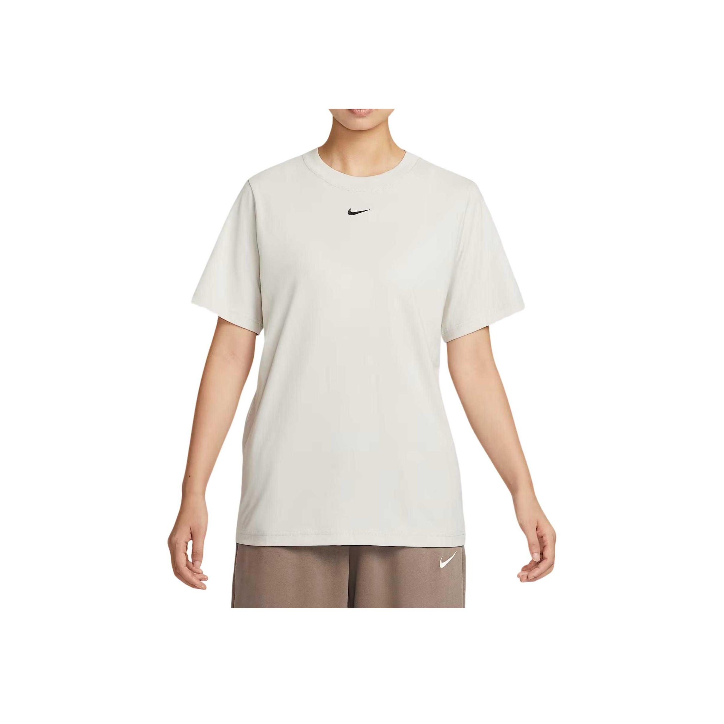 Nike Sportswear Pullover Short Sleeve Solid Round Neck Regular T-Shirt Women tops FD4150-072 M