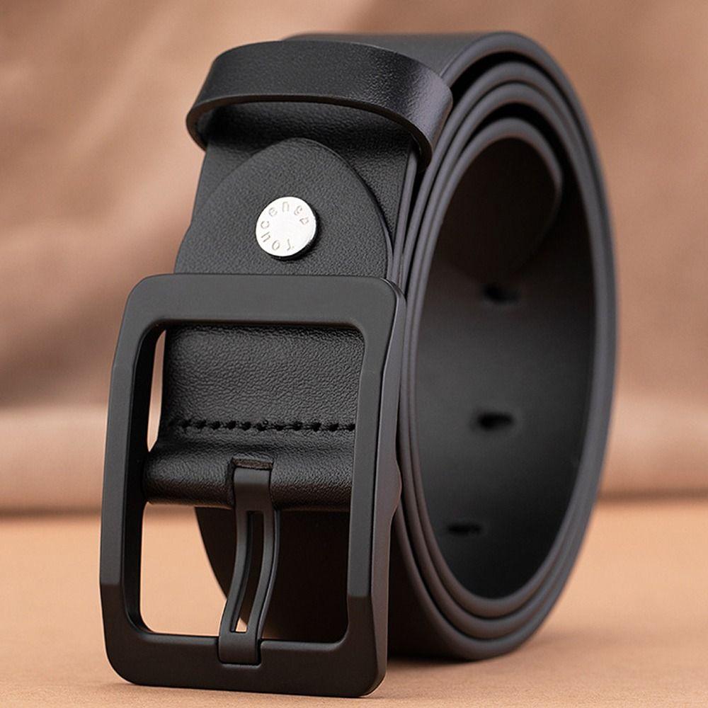 Casual Leather Belt Luxury Design Trouser Dress Belts Man Waist Strap