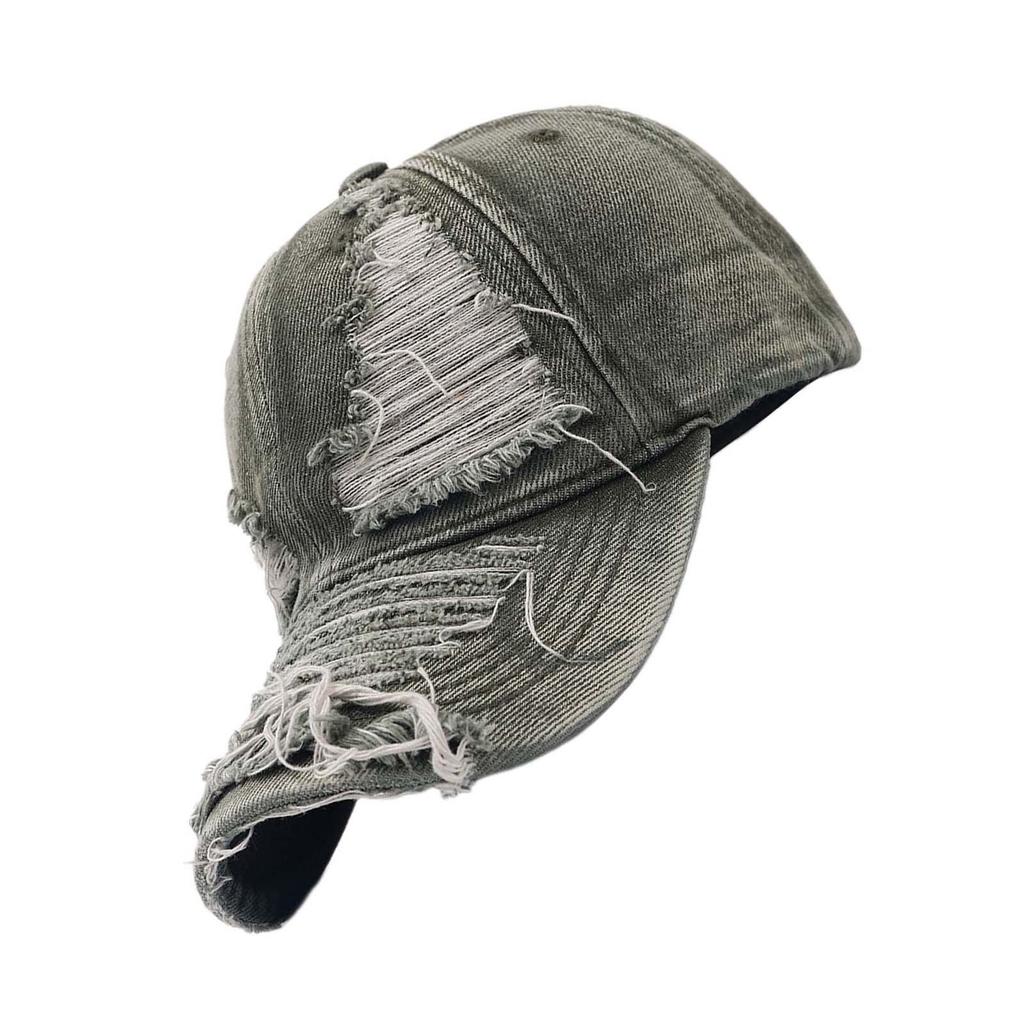 Popular WashedFabric Baseball Hat Distress Baseball Hat Women Beach Hat Photowear Sun Hat Outdoor Sport Camping Hat