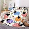 1pc Sheep Pattern Blanket Warm, Cozy, And Soft, Suitable for Sofas, Beds, Cars, And Office Use.Perfect for Camping And Travel, Making It a Great Gift