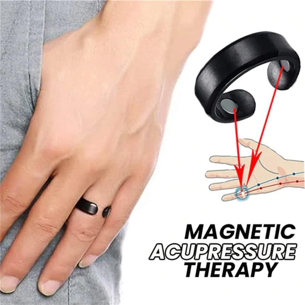 2 Pack Lymphatic Drainage Magnetic Ring Weight Loss Slimming Magnetic Ring Elegant Magnetic Open Ring for Men Women
