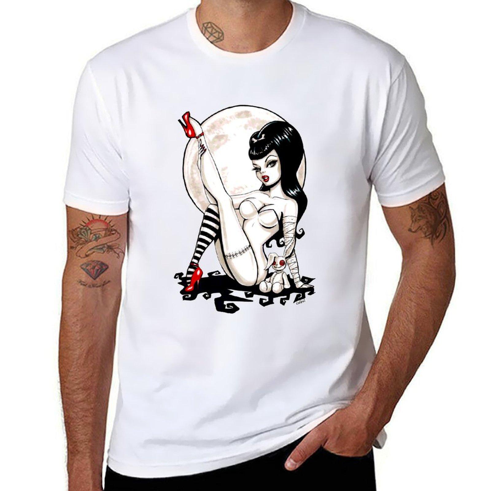 Alice in Zombieland  Alice does Zombieland Black TShirt whites Aesthetic clothing men workout shirt Round neckTshirt S