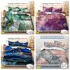 Colored Marble Print Quilt cover set Fashion Cool Simplicity Gilding Cover Bedding Cover Polyester Comfortable Duvet Cover