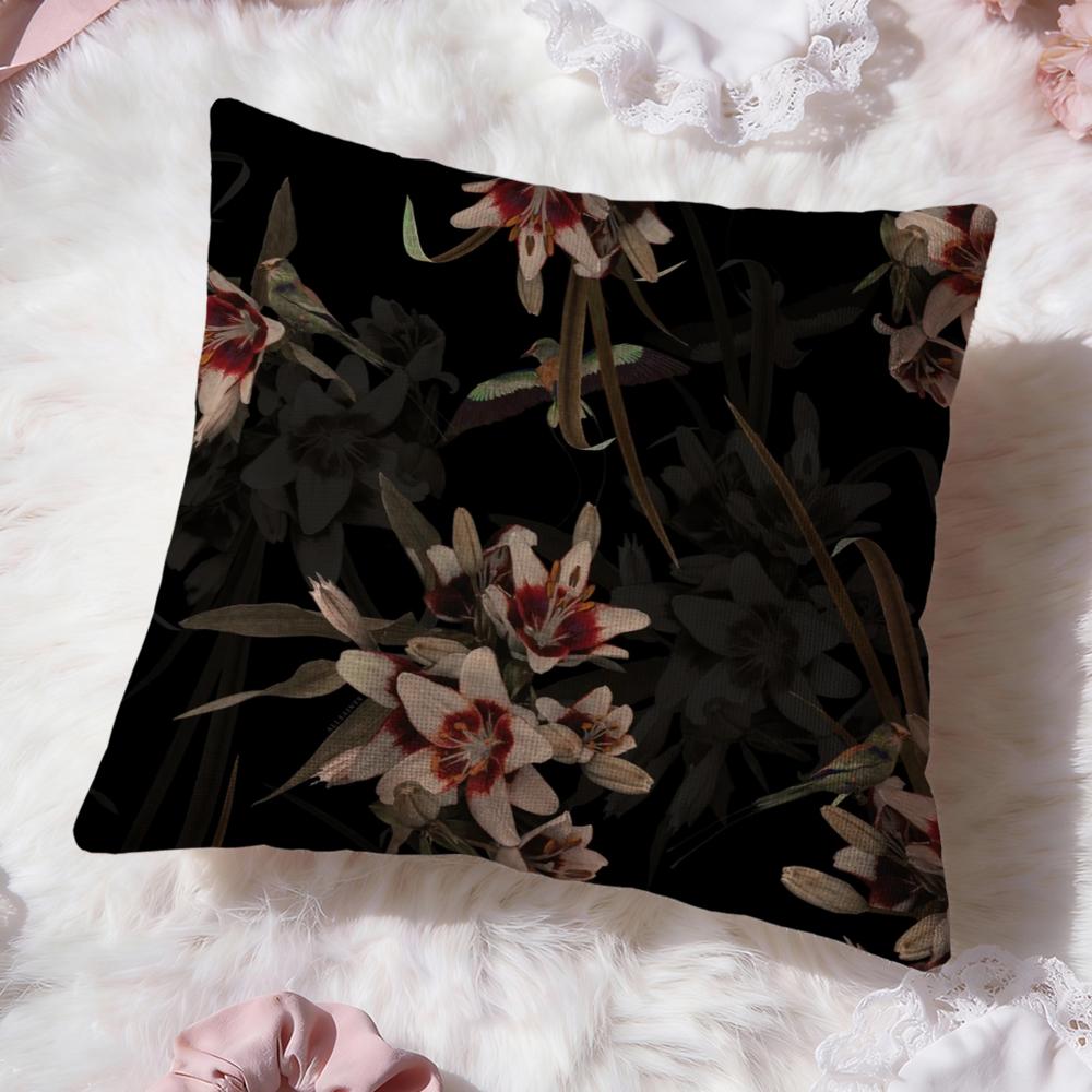 Classic A-AllsaintsS Floral Cushion Cover Premium Comfort Reversible Pillow Cove -Two in One Design for Any Room & Car Interior