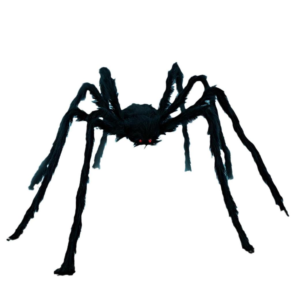 Halloween Black Spider Web Decoration: Plush Haunted House Ornament for Parties & Pranks