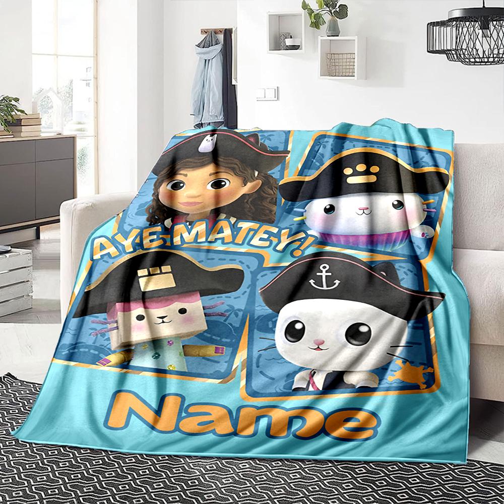 Custom Name Fantasy World Adventure Party Blanket For Couch Bed Plush Cozy Fuzzy Blanket Super Soft Warm Blankets For Fall And Winter 0916233