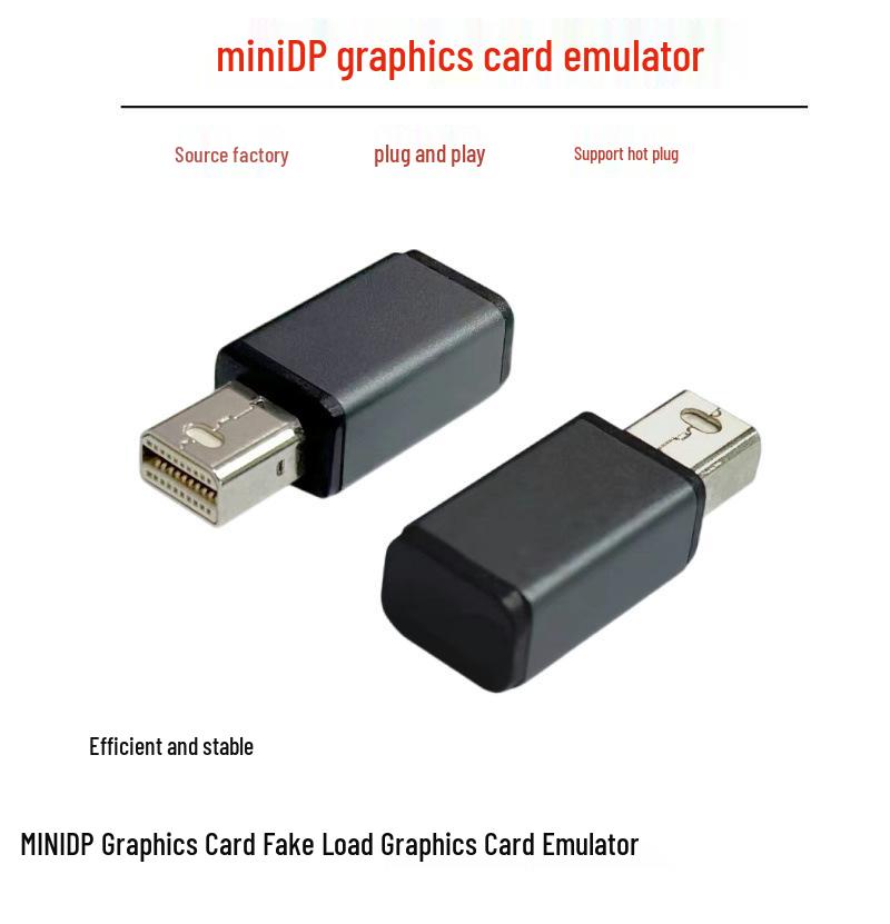 

DP Virtual Monitor Graphics Card Spoof 2K/4K HDTV Remote Screen Lock DisplayPort Fake Load