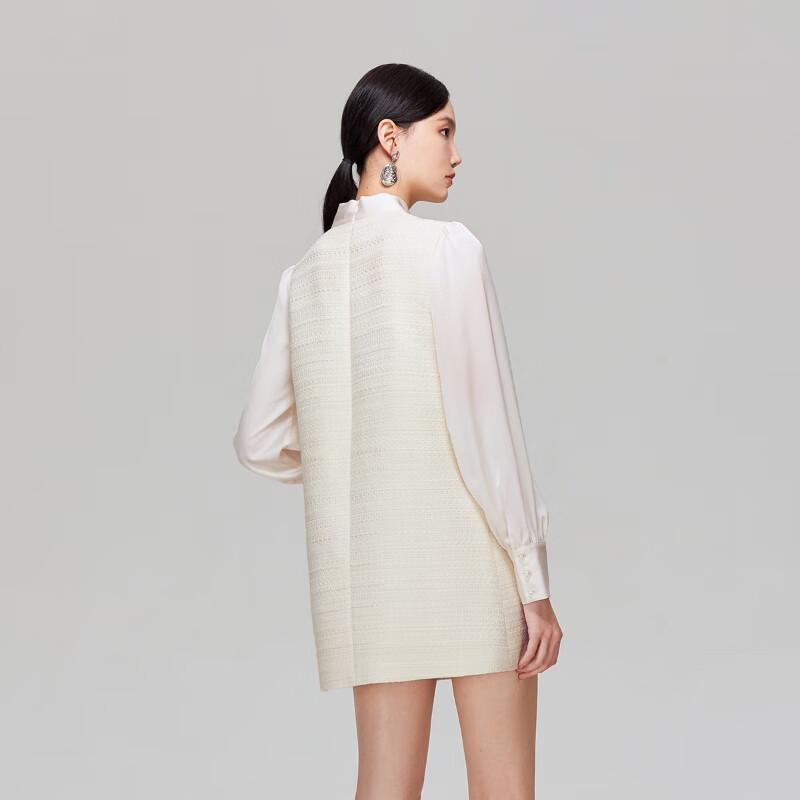 VEROMODA 2025 A/W Beaded Flutter Collar A-Line Mini Dress with Pockets