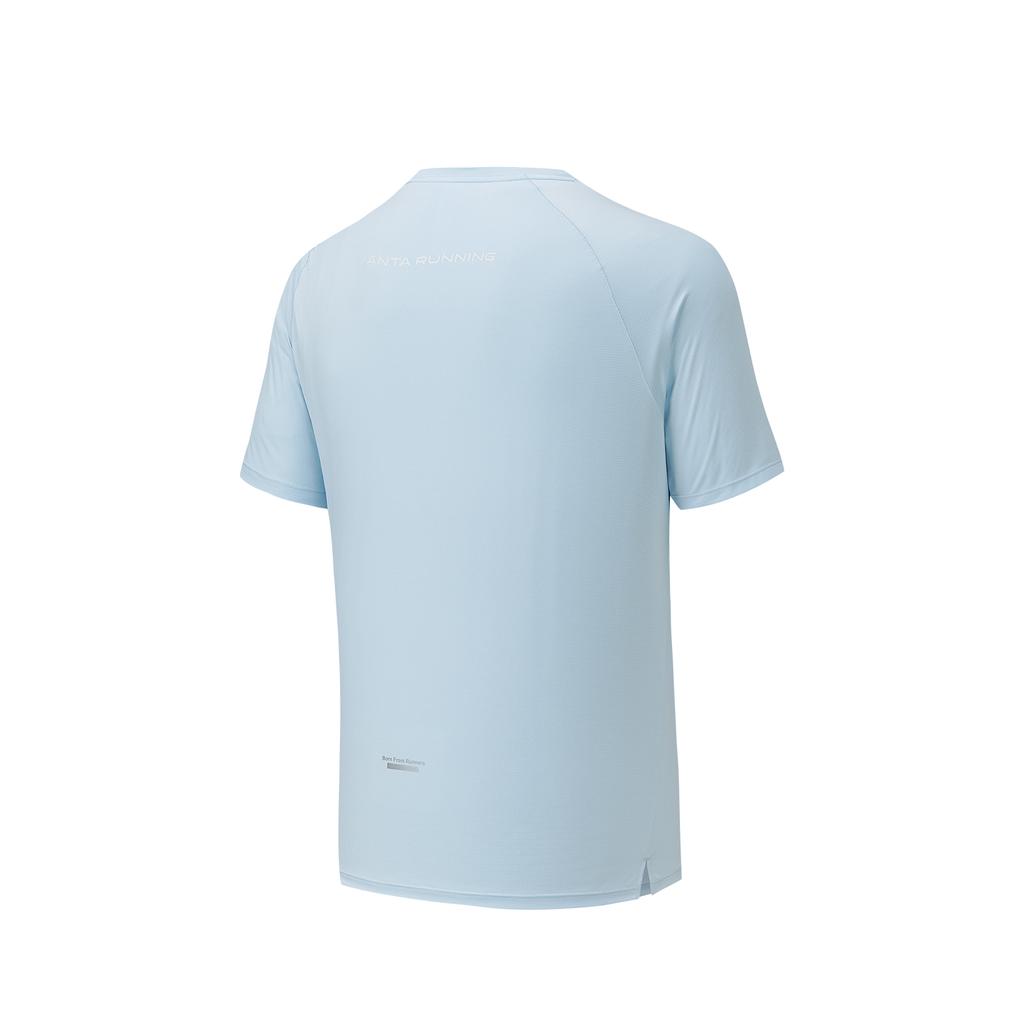 Anta Short Sleeve Knitted T-Shirt Summer 2026 Men Tops Frost-Blue 952625115-3