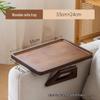 New Chinese Style Foldable Rice Husk Sofa Tray