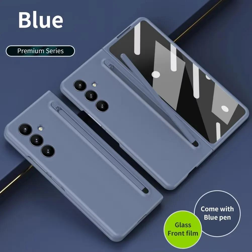 

Business Rugged Case For Samsung Galaxy Z Fold 7 6 5 4 3 Stylus Slot Full-pack Screen Glass Flim Integrated Protect Cover Galaxy Z Fold3 5G