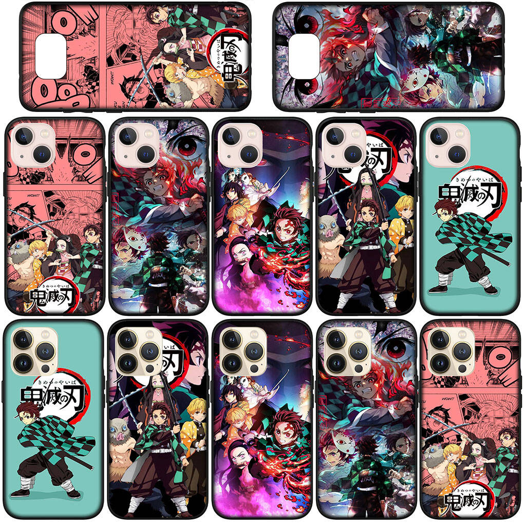 Phone Case for iPhone 17 16 15 Plus Huawei P30 P20 Lite Redmi Note 14 12 11 13 Pro Max OPPO A60 A80 A40 A18 Kamado Nezuko Demon Slayer Tanjirou Cover