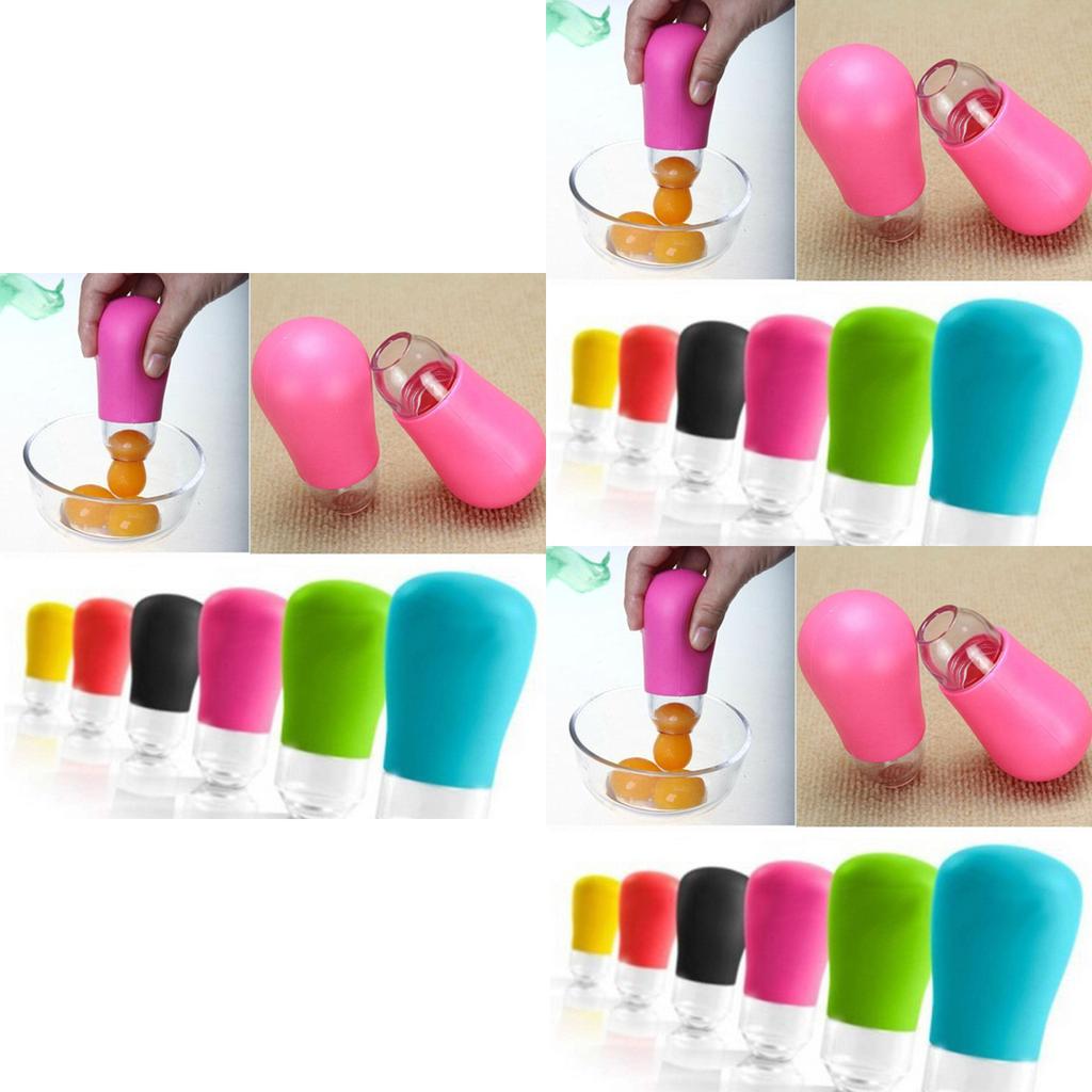Modern Silicone Egg Separator With Suction Function For Home Cooking Enthusiasts