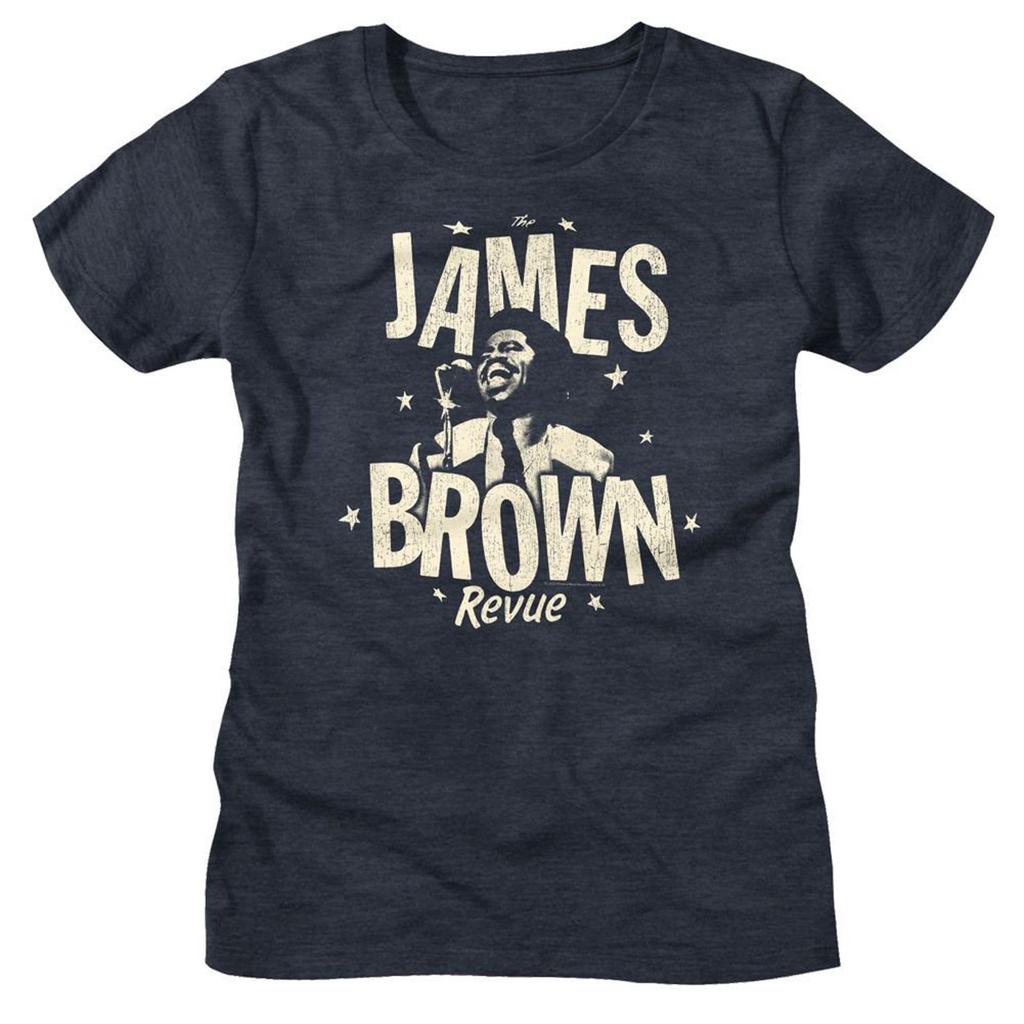 James Brown Monochrome Revue Navy Heather Women's T-Shirt
