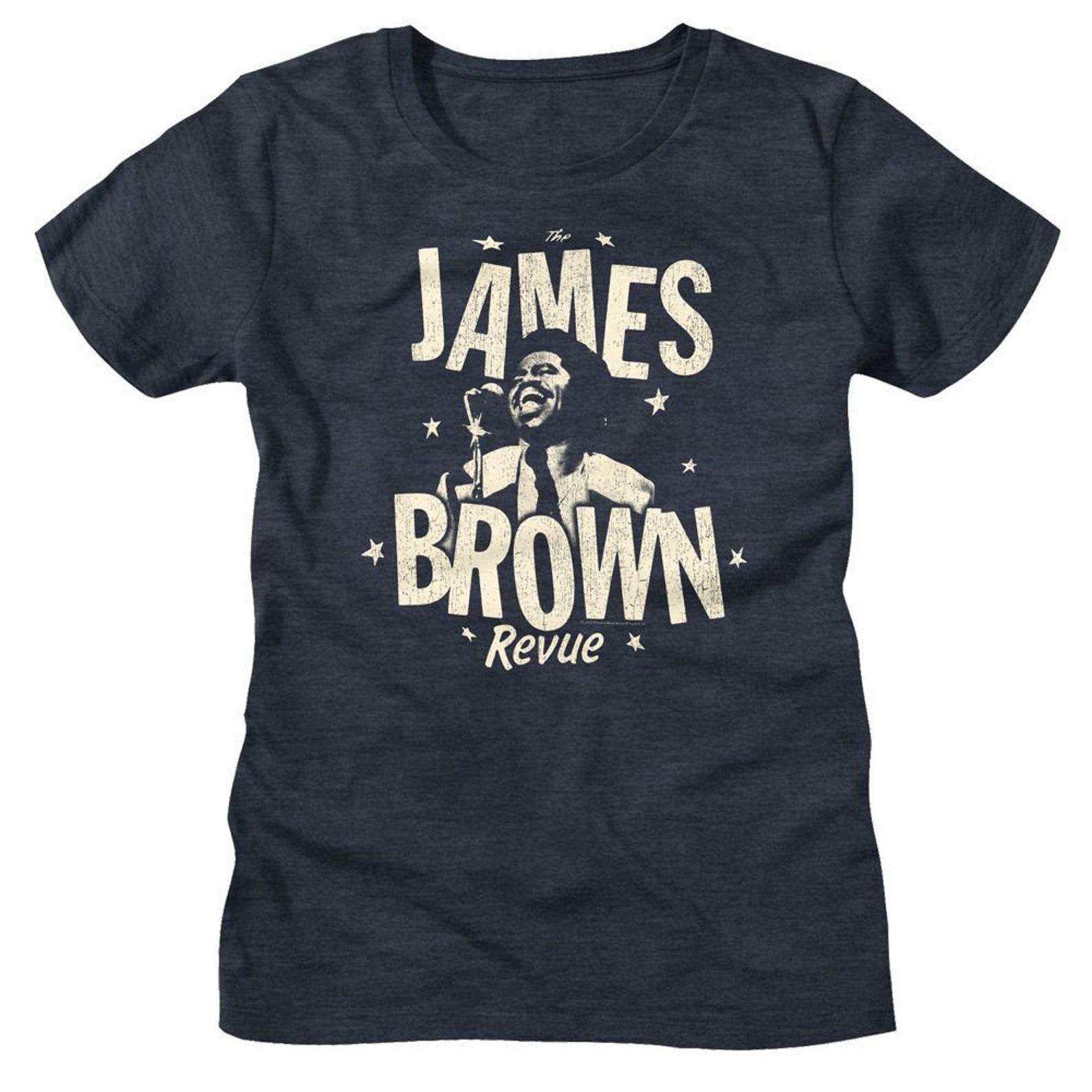 James Brown Monochrome Revue Navy Heather Women s T-Shirt S