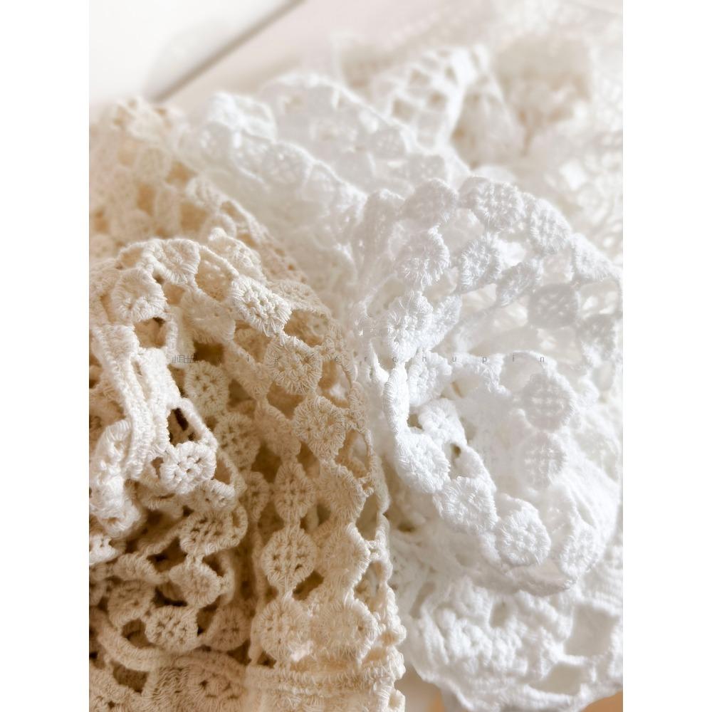 New Short Cotton T-Shirt Women Knitting O-Neck Hollow Summer Style Basic Tops Tees Loose Clothing