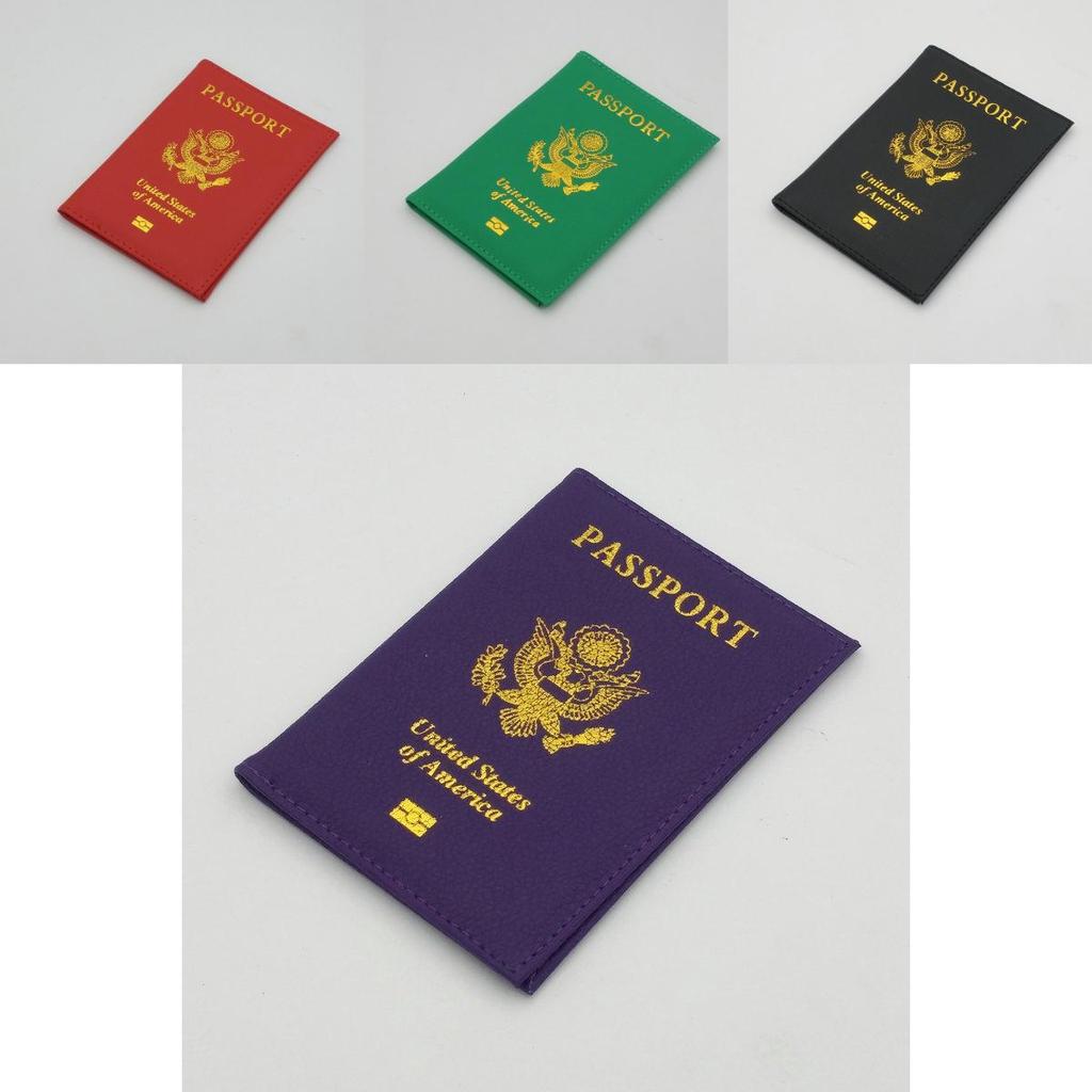 Vibrant Candy Color Passport Travel Organizer Holder Card Case Protector American Cover