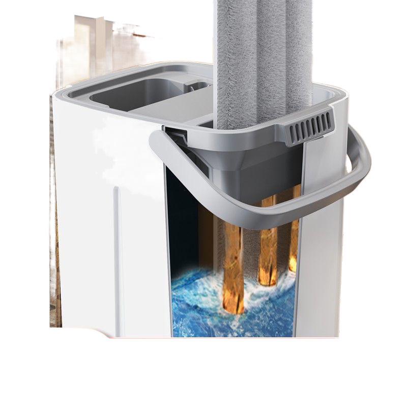 2024 Freihändiger Flachmopp: Einwischreinigung mit Trocken- und Nass-Trennung