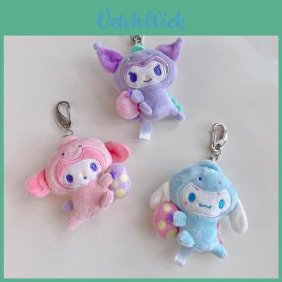 Sanrio Cinnamoroll Melody Kuromi Muñeco de Peluche Llavero Colgante para Bolso Regalo