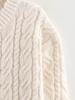 Autumn Chunky Knit Cable Long Cardigan for Women - Single-Breasted Design