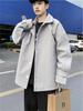 Men's Korean Style Woolen Coat - Single-breasted, Solid Color, Winter Casual Jacket for Couples