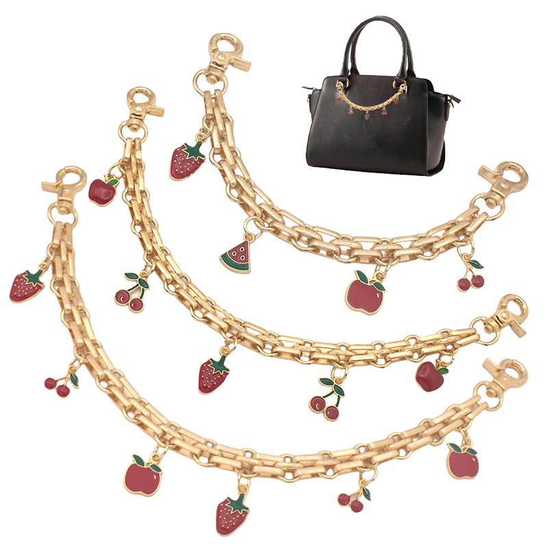 Anhänger Flash Kirsche Tasche Verziert mit Mehrfarbiger Taschenkettenanhänger Kirsche Schlüsselanhänger Designer Tasche